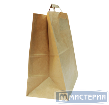 Пакет [280+150]х320 мм с плоск. ручками, крафт, бум., 200 шт/кор 200 шт/упак РОССИЯ PR-01-70-281532