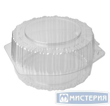 Упаковка для торта [неразъем.] d228хh118[d196хh101] мм, прозр., ОПС, 200 шт/кор "Комус" 200 шт/упак РОССИЯ Т-210В