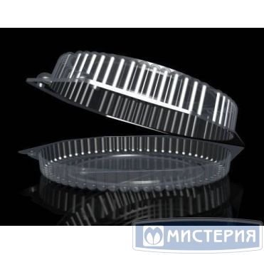 Упаковка для торта [неразъем.] d228хh100[d205хh95] мм, прозр., ОПС, 80 шт/кор "Тефо" 80 шт/упак РОССИЯ Т-33