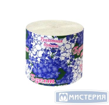 Бумага туалетная 1-сл. "Букет Сирени", без втулки, сер., 32 м 48 рул/кор РОССИЯ
