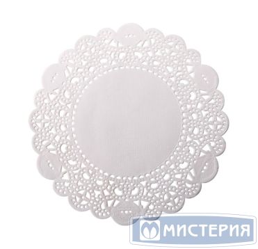 Салфетки сервировочные d 28см (внутр-19см), белые Бумага