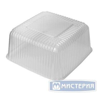 Упаковка для торта, 4л, квадратная, 243х243х129мм, прозрачная, эконом