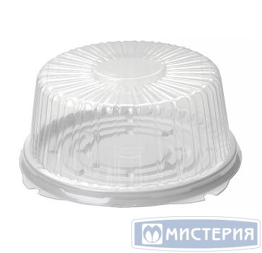 Крышка круглая для торта 4,8л., d-260мм, h-112мм, прозрачная