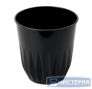 Стакан одноразовый 200 мл, дизайн "Баккара", черный, ПС, 6 штук в упаковке "Buffet" 240 штук в коробке