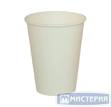 Стакан бумажный 350 мл 1 сл., d90 мм, бел., карт., 50 шт/упак 1 000 шт/кор РОССИЯ
