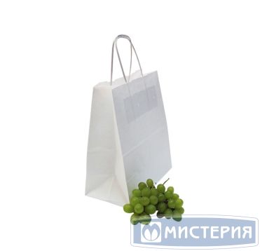 Пакет [220+120]х250 мм с круч. ручками, бел., бум., 250 шт/кор 250 шт/упак РОССИЯ 009-000004-003
