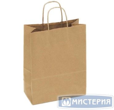 Пакет [280+150]х320 мм с плоск. ручками, крафт, бум., 200 шт/кор 200 шт/упак РОССИЯ PR-01-70-281532