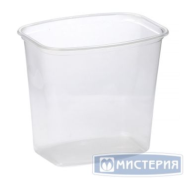 Контейнер 1000 мл 1-секц. 139х102х111 мм, без крышки, прозр., ПП, 50 шт/упак "ПолиЭр" 500 шт/кор РОССИЯ 139/1000