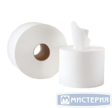 Бумага туалетная для диспенсеров 2-сл. с центр. вытяжкой "Focus" Jumbo, бел., 207 м 12 рул/упак 12 рул/кор РОССИЯ 5077832