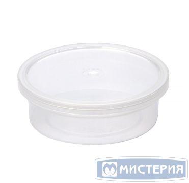 Контейнер для пресервов/мёда 150мл, "банка" d=96мм, h=30мм, прозрачный, ПП
