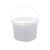 Ведро пищевое 5800 мл, d220хh203 мм, с ручкой, без крышки, бел., ПП, 25 шт/кор "Альянсупак" 25 шт/упак БЕЛАРУСЬ ДВ-5,8/220 бел