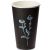 Стакан для холодного и горячего, 0.4/0.518л, дизайн рисуем мелом, черный, картон